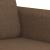 Set de canapele cu perne, 3 piese, maro, textil GartenMobel Dekor