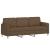 Set de canapele cu perne, 3 piese, maro, textil GartenMobel Dekor