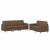 Set de canapele cu perne, 2 piese, maro, textil GartenMobel Dekor