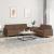 Set de canapele cu perne, 2 piese, maro, textil GartenMobel Dekor
