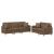 Set de canapele cu perne, 2 piese, maro, textil GartenMobel Dekor