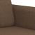 Set de canapele cu perne, 3 piese, maro, textil GartenMobel Dekor