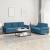Set de canapele cu perne, 2 piese, albastru, catifea GartenMobel Dekor