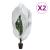 Huse de plante din fleece cu fermoar 2 buc 70 g/m² 3,93x3,5 m GartenMobel Dekor