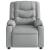 Fotoliu reclinabil cu masaj, gri deschis, material textil GartenMobel Dekor