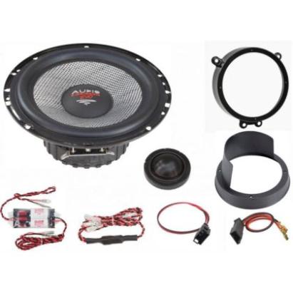 KIT  Sistem component dedicat Mercedes Clasa C W203  x-fit 6.5"  165mm pe 2 căi crossover plug'n'play Audio System German Sound CarStore Technology
