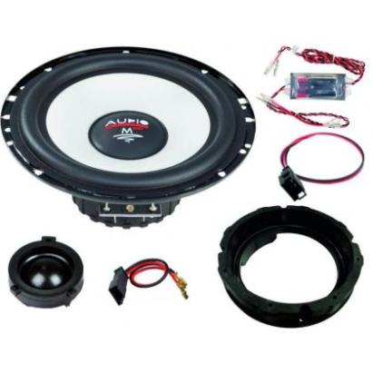 KIT Sistem component Dedicat Skoda Octavia Superb 90w Crossover plug'n'play m-fit  6.5" 165mm Audio System German Sound CarStore Technology