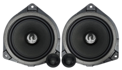 Set 2 Difuzoare componente, TOYOTA pe 2 căi, 6,5” (165 mm) cu filtre și cabluri plug & play, 90 W RMS/180 W MAX, 4 Ohmi, Phoenix Gold, ZDST6CS CarStore Technology