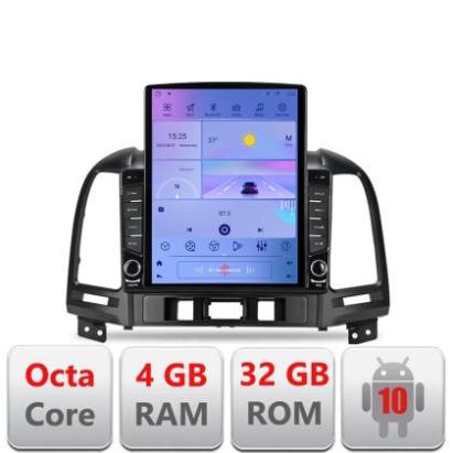 Navigatie HHyundai Santa Fe 2007-2012 G-008 ecran tip TESLA 9.7" cu Android Radio Bluetooth Internet GPS WIFI 4+32GB DS CarStore Technology