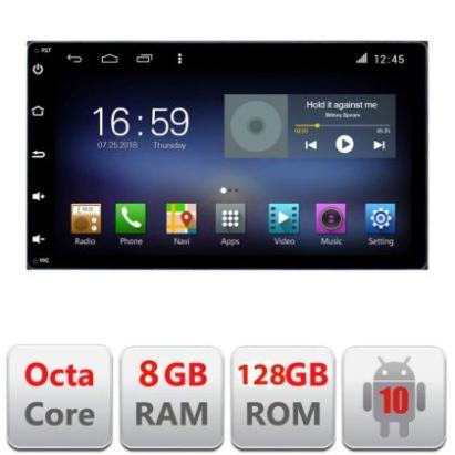 Navigatie Toyota Auris 2007-2013 F-auris-2013 Octa Core cu Android Radio Bluetooth Internet GPS WIFI DSP 8+128GB 4G CarStore Technology