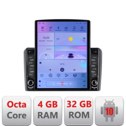 Navigatie Audi A3 8P G-049 ecran tip TESLA 9.7" cu Android Radio Bluetooth Internet GPS WIFI 4+32GB DSP 4G Octa Core CarStore Technology