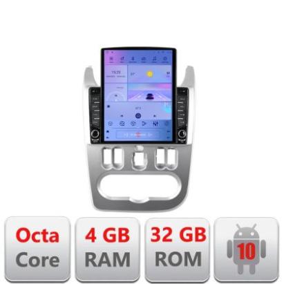 Navigatie Dacia Duster 2010-2012 G-099 ecran tip TESLA 9.7" cu Android Radio Bluetooth Internet GPS WIFI 4+32GB DSP 4G CarStore Technology