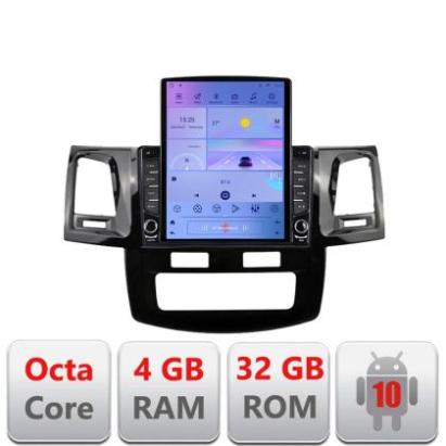 Navigatie Toyota Hilux 2008-2014 G-143 ecran tip TESLA 9.7" cu Android Radio Bluetooth Internet GPS WIFI 4+32GB DSP 4G CarStore Technology
