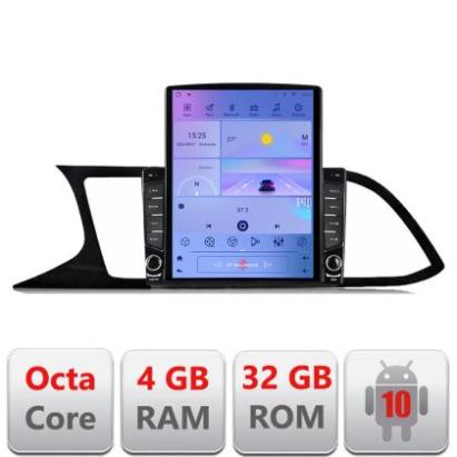 Navigatie Seat Leon MIB G-306 ecran tip TESLA 9.7" cu Android Radio Bluetooth Internet GPS WIFI 4+32GB DSP 4G Octa Cor CarStore Technology