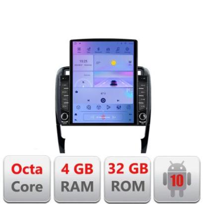 Navigatie Porsche Cayenne 2002-2011 G-443 ecran tip TESLA 9.7" cu Android Radio Bluetooth Internet GPS WIFI 4+32GB DSP CarStore Technology