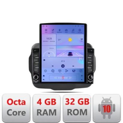 Navigatie Jeep Renegade G-500 ecran tip TESLA 9.7" cu Android Radio Bluetooth Internet GPS WIFI 4+32GB DSP 4G Octa Cor CarStore Technology