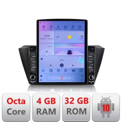 Navigatie Skoda Fabia 2015- G-541 ecran tip TESLA 9.7" cu Android Radio Bluetooth Internet GPS WIFI 4+32GB DSP 4G Octa CarStore Technology