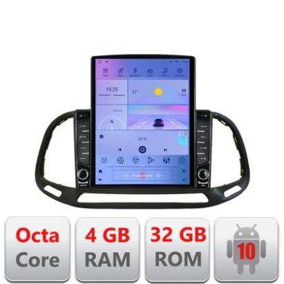 Navigatie Fiat Doblo 2015-2018 G-DOBLO15 ecran tip TESLA 9.7" cu Android Radio Bluetooth Internet GPS WIFI 4+32GB DSP CarStore Technology