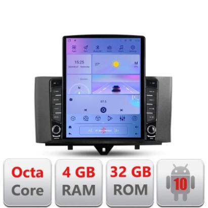 Navigatie Smart For Two 2010-2015 G-Smart10 ecran tip TESLA 9.7" cu Android Radio Bluetooth Internet GPS WIFI 4+32GB D CarStore Technology