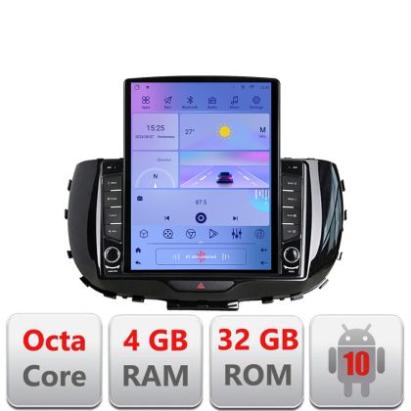 Navigatie Kia Soul 2020- G-soul ecran tip TESLA 9.7" cu Android Radio Bluetooth Internet GPS WIFI 4+32GB DSP 4G Octa C CarStore Technology