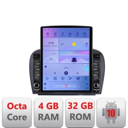 Navigatie Mercedes SL W230 2004-2011 G-W230 ecran tip TESLA 9.7" cu Android Radio Bluetooth Internet GPS WIFI 4+32GB D CarStore Technology