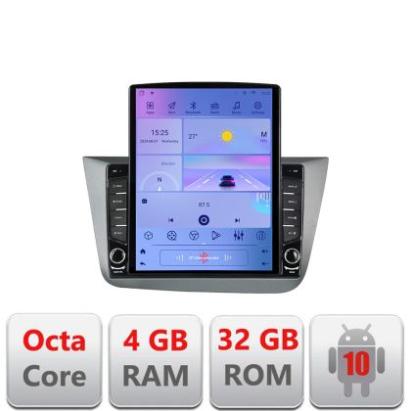 Navigatie Seat Leon 2005-2012 G-leon05 ecran tip TESLA 9.7" cu Android Radio Bluetooth Internet GPS WIFI 4+32GB DSP 4G CarStore Technology