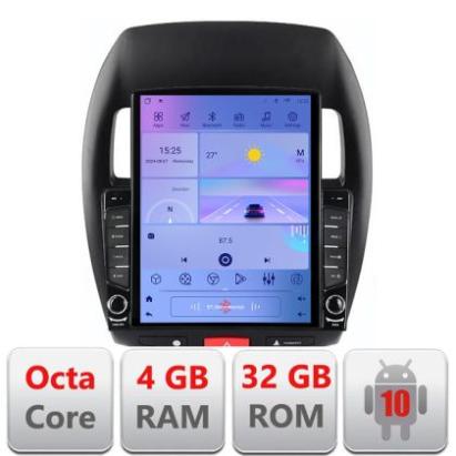 Navigatie MITSUBISHI ASX 2013-2017 H-026 ecran tip TESLA 9.7" cu Android Radio Bluetooth Internet GPS WIFI 4+32GB DSP CarStore Technology