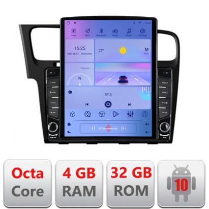 Navigatie VW Golf 7 H-491 ecran tip TESLA 9.7" cu Android Radio Bluetooth Internet GPS WIFI 4+32GB DSP 4G Octa Core CarStore Technology