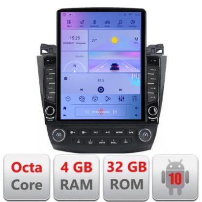 Navigatie Honda Accord 2004-2008 H-accord ecran tip TESLA 9.7" cu Android Radio Bluetooth Internet GPS WIFI 4+32GB DSP CarStore Technology