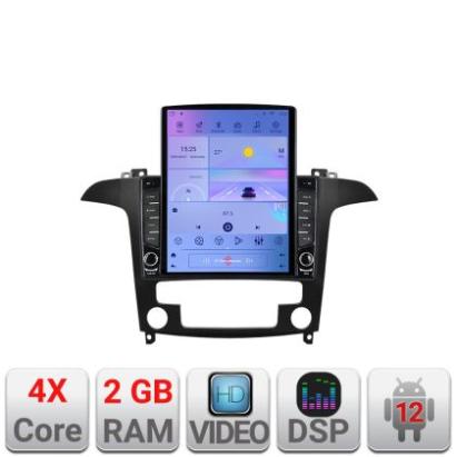 Navigatie Ford S-Max 2008-2012 K-003 ecran tip TESLA 9.7" cu Android Radio Bluetooth Internet GPS WIFI 2+32 DSP Quad C CarStore Technology