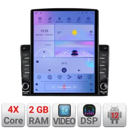 Navigatie Citroen C3 2018- ecran tip TESLA 9.7" cu Android Radio Bluetooth Internet GPS WIFI 2+32 DSP Quad Core CarStore Technology