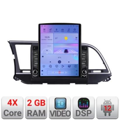 Navigatie HHyundai Elantra 2015-2018 K-581 ecran tip TESLA 9.7" cu Android Radio Bluetooth Internet GPS WIFI 2+32 DSP Q CarStore Technology