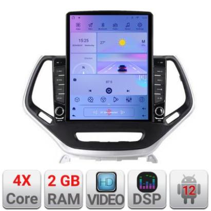 Navigatie Jeep Cherokee 2014-2019 Manual K-248 ecran tip TESLA 9.7" cu Android Radio Bluetooth Internet GPS WIFI 2+32 CarStore Technology