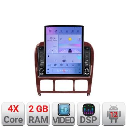 Navigatie Mercedes Clasa S 1998-2005 K-220 ecran tip TESLA 9.7" cu Android Radio Bluetooth Internet GPS WIFI 2+32 DSP CarStore Technology