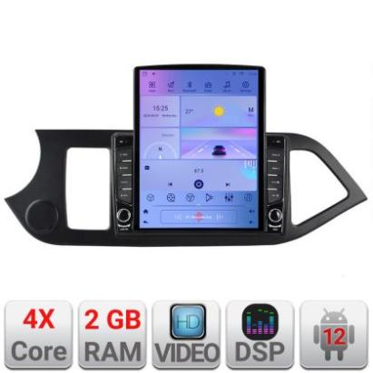 Navigatie Kia Picanto 2011-2015 K-217 ecran tip TESLA 9.7" cu Android Radio Bluetooth Internet GPS WIFI 2+32 DSP Quad CarStore Technology