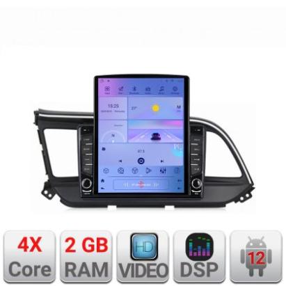 Navigatie HHyundai Elantra 2018- K-1581 ecran tip TESLA 9.7" cu Android Radio Bluetooth Internet GPS WIFI 2+32 DSP Quad CarStore Technology