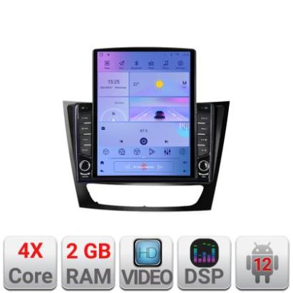Navigatie Mercedes W211 W219 K-090 ecran tip TESLA 9.7" cu Android Radio Bluetooth Internet GPS WIFI 2+32 DSP Quad Cor CarStore Technology
