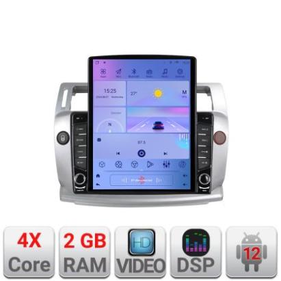 Navigatie Citroen C4 K-088 ecran tip TESLA 9.7" cu Android Radio Bluetooth Internet GPS WIFI 2+32 DSP Quad Core CarStore Technology