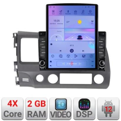Navigatie Honda Civic 2005-2011 K-044 ecran tip TESLA 9.7" cu Android Radio Bluetooth Internet GPS WIFI 2+32 DSP Quad CarStore Technology