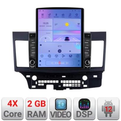 Navigatie MITSUBISHI LANCER K-037 ecran tip TESLA 9.7" cu Android Radio Bluetooth Internet GPS WIFI 2+32 DSP Quad Core CarStore Technology