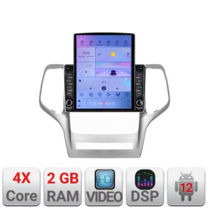 Navigatie Jeep Gran Cherokee 2011-2013 K-grche ecran tip TESLA 9.7" cu Android Radio Bluetooth Internet GPS WIFI 2+32 CarStore Technology