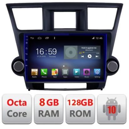 Navigatie Toyota Highlander 2007-2013 Android radio gps internet Octa Core 8+128 LTE Kit-highlander+EDT-E610 CarStore Technology