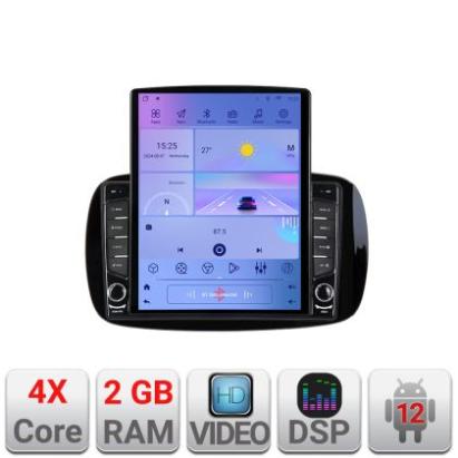 Navigatie Smart For Two 2015- K-Smart15 ecran tip TESLA 9.7" cu Android Radio Bluetooth Internet GPS WIFI 2+32 DSP Qua CarStore Technology