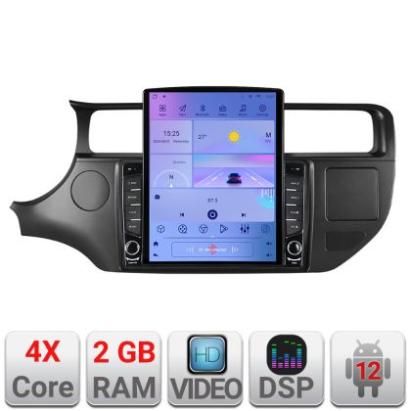 Navigatie Kia Rio 2011-2014 K-rio-11 ecran tip TESLA 9.7" cu Android Radio Bluetooth Internet GPS WIFI 2+32 DSP Quad C CarStore Technology