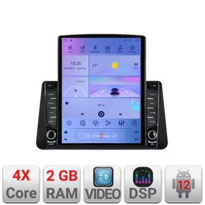 Navigatie Nissan Micra 2014-2019 ecran tip TESLA 9.7" cu Android Radio Bluetooth Internet GPS WIFI 2+32 DSP Quad Core CarStore Technology