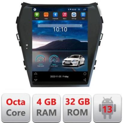Navigatie tip Tesla Hyundai Santa Fe 2012-2018 radio gps internet 8Core 4G carplay android auto 4+32 kit-tesla-209+EDT CarStore Technology