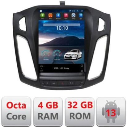Navigatie tip Tesla Ford Focus 3 radio gps internet 8Core 4G carplay android auto 4+32 kit-tesla-150+EDT-E420 CarStore Technology