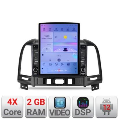Navigatie HHyundai Santa Fe 2007-2012 K-008 ecran tip TESLA 9.7" cu Android Radio Bluetooth Internet GPS WIFI 2+32 DSP CarStore Technology