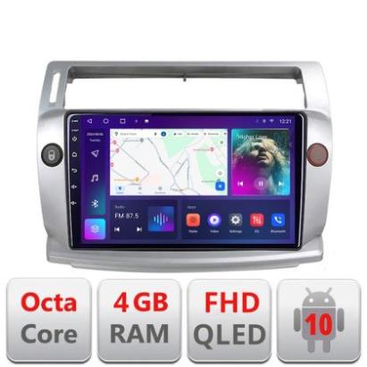 Navigatie Citroen C4 Quad Core B-088 Android Ecran QLED octa core 4+64 carplay android auto KIT-088+EDT-E309V3 CarStore Technology