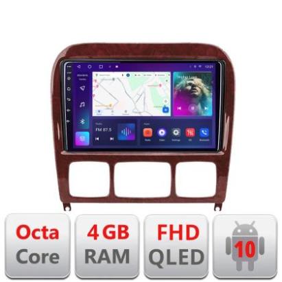 Navigatie Mercedes Clasa S 1998-2005 B-220 Android Ecran QLED octa core 4+64 carplay android auto KIT-220+EDT-E309V3 CarStore Technology